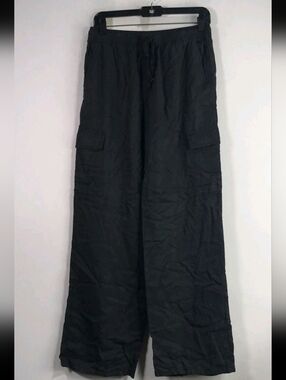 Sanctuary Black Wide-Leg Cargo Pants